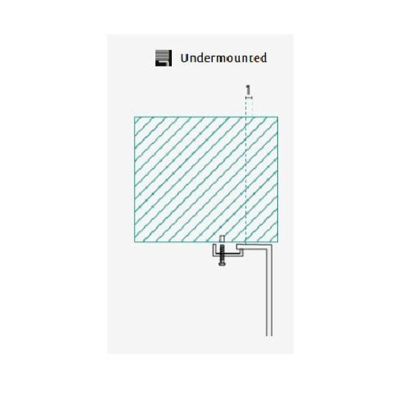 Banka Princess rustfrit stål dobbelt vask Underbord 750x475 mm 1208970067