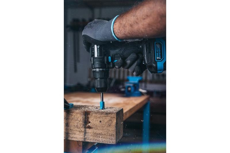 HÖGERT kraftfuld akku-skruetrækker 18V til træ og metal