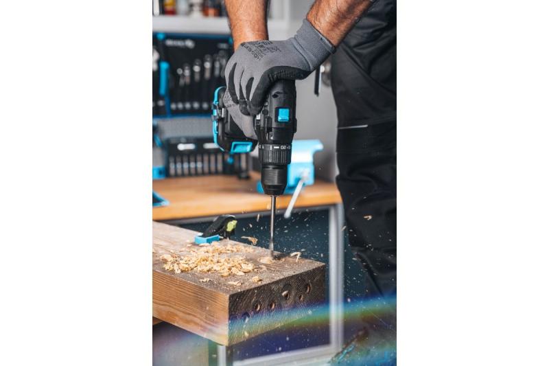 HÖGERT kraftfuld akku-skruetrækker 18V til træ og metal