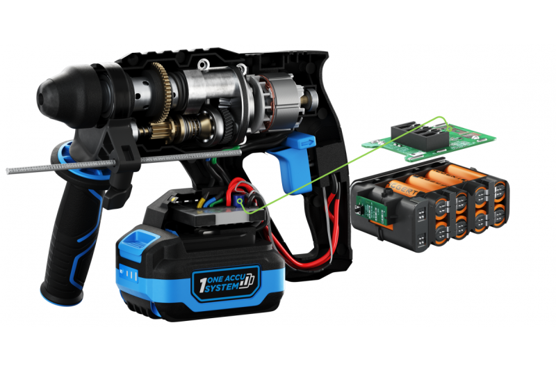 HÖGERT akku slagboremaskine, børsteløs, 18V, med mejselfunktion