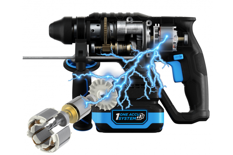 HÖGERT akku slagboremaskine, børsteløs, 18V, med mejselfunktion