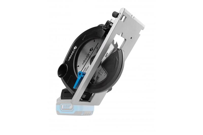 HÖGERT akku cirkelsav, 18V, zonder akku, støvsugertilslutning