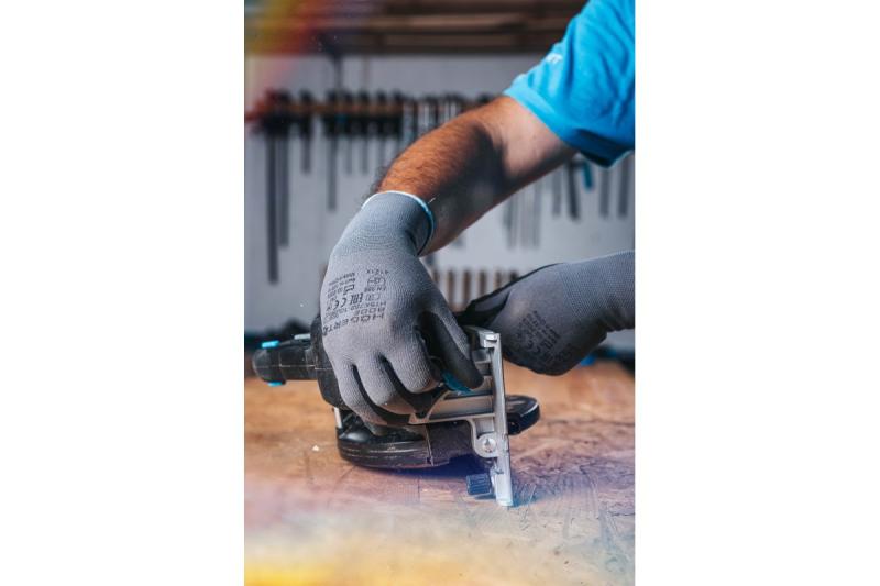 HÖGERT akku cirkelsav, 18V, zonder akku, støvsugertilslutning