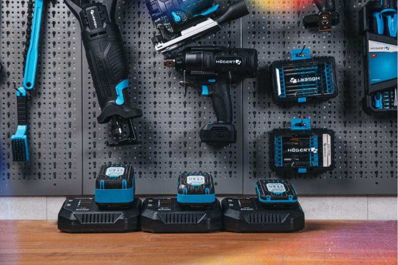 HÖGERT genopladeligt batteri 4,0 Ah 18 V