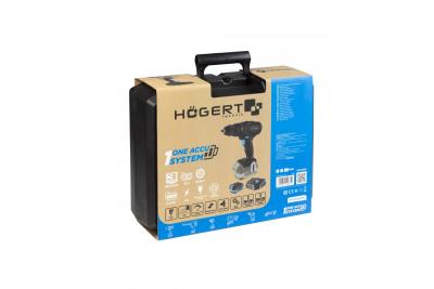 HÖGERT akku boremaskine 18V, sæt med batteri, oplader, bitholder, boremagasin
