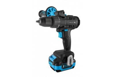 HÖGERT Borstelloze accuschroevendraaierset, 18V, met bitholder, bitmagasin, oplader og batteri