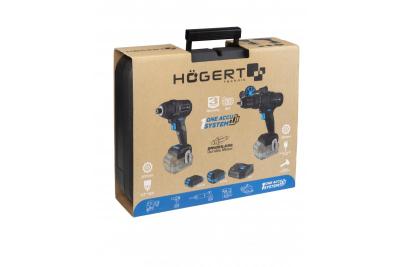 HÖGERT akku-slagnøglesæt 200 Nm 18V med børsteløs motor
