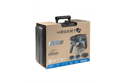 HÖGERT batteriboremaskinesæt, 18V, OneAccuSystem, med batteri, oplader i kuffert