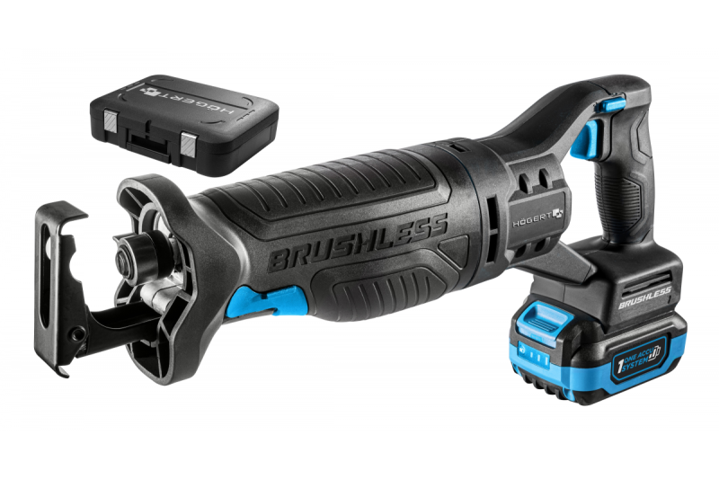 HÖGERT batteri-rundsavssæt, 18V, børsteløs, batteri, oplader, tilbehør
