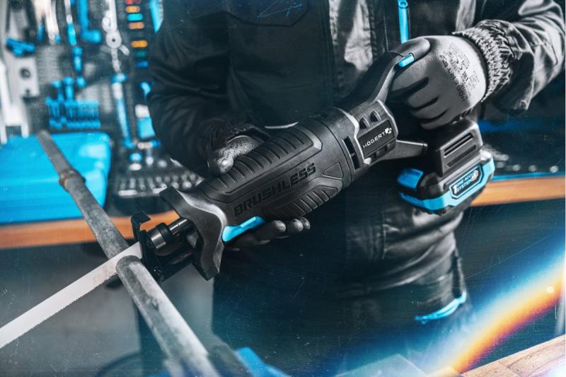 HÖGERT batteri-rundsavssæt, 18V, børsteløs, batteri, oplader, tilbehør