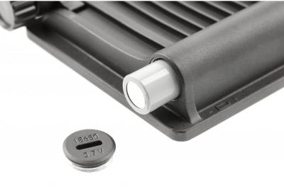 Solflomlys LUMOS II, LED, 2000lm, 6400K, 2600mAh udskiftelig, IP65, sort
