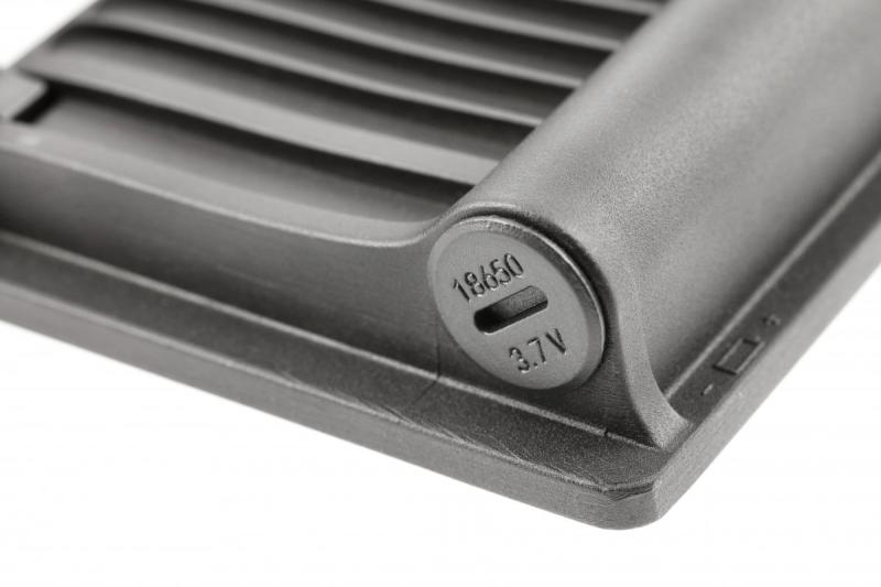 Solflomlys LUMOS II, LED, 2000lm, 6400K, 2600mAh udskiftelig, IP65, sort