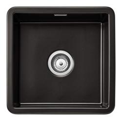 Ausmann Ceramic Ember Keramisk Mat Sort Firkantet Vask til Over- og Undermontering 40 x 40 cm 1208970507