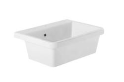 Ausmann Ceramic Frost Keramisk Hvid Vask - Overmontering 660 x 506 mm med armaturhul 1208970517