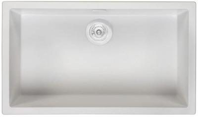 Hvid Stor Vask 70x40 cm Til Underbygning, Montering og Planmontering med Hvid Prop 1208970521
