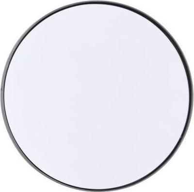 Outlet rund 40 cm spejl Reflektion mat jern/sort - House Doctor til stuen Fk0201