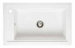 Graniteland Magra Granit Hvid Overbygningsskål 686 x 427 mm med hanehul og rustfrit stål Prop 1208970614