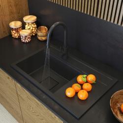 Graniteland Seta Granit Sort Vask Overbygning 80x50 cm 1208970624