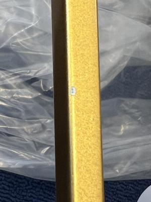 OUTLET Ramme Beskadiget Dekor Avelin pendellampe med guld rektangulært ramme bredde 80 cm 2287