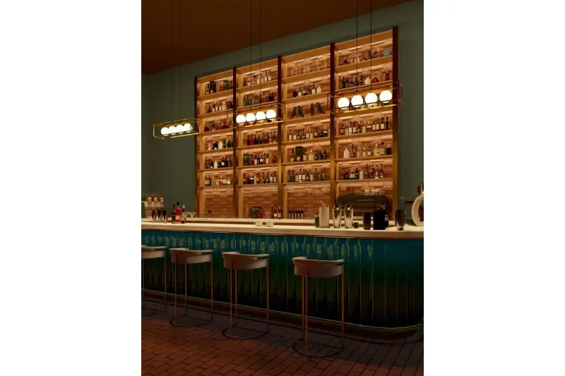 OUTLET Ramme Beskadiget Dekor Avelin pendellampe med guld rektangulært ramme bredde 80 cm 2287