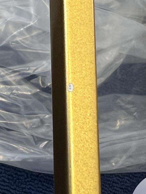 OUTLET Ramme Beskadiget Dekor Avelin pendellampe med guld rektangulært ramme bredde 80 cm 2287