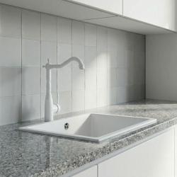 Graniteland Verve klassisk nostalgisk køkkenarmatur hvid 1208970653