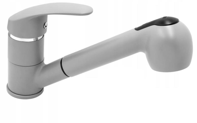 Graniteland Rhea Køkkenarmatur Grå med Udtrækbar Tud og Dobbelt-Funktion Håndbruser 1208970656