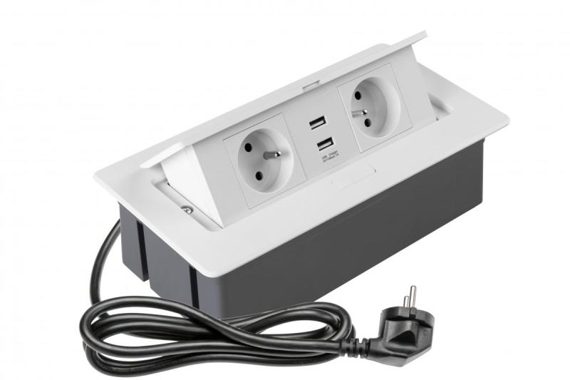 Blød udtrækkelig stikkontaktmodul.