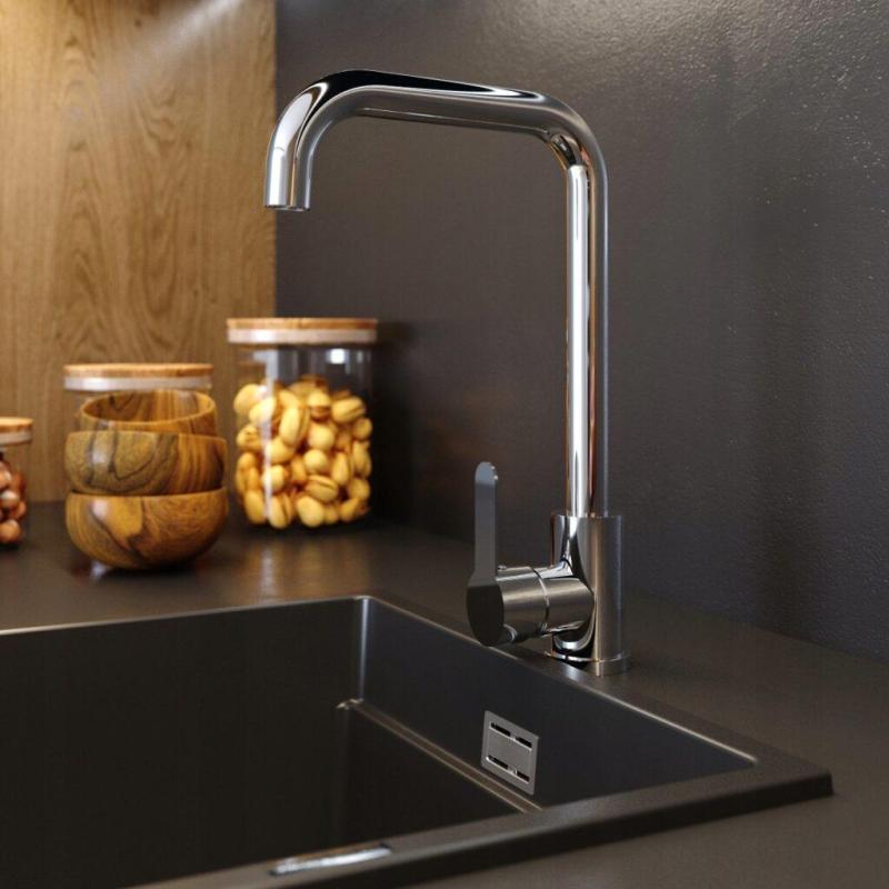 Graniteland Stellar Køkkenarmatur Krom med svingbar tud 1208970667