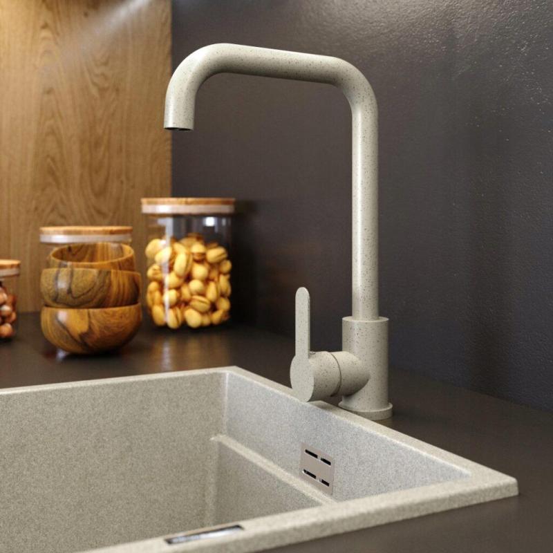 Graniteland Stellar Køkkenarmatur Beige sand med drejelig tud 1208970672