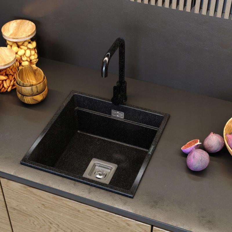 Graniteland Stellar Køkkenarmatur i Blåsten-look med drejelig tud 12089706734