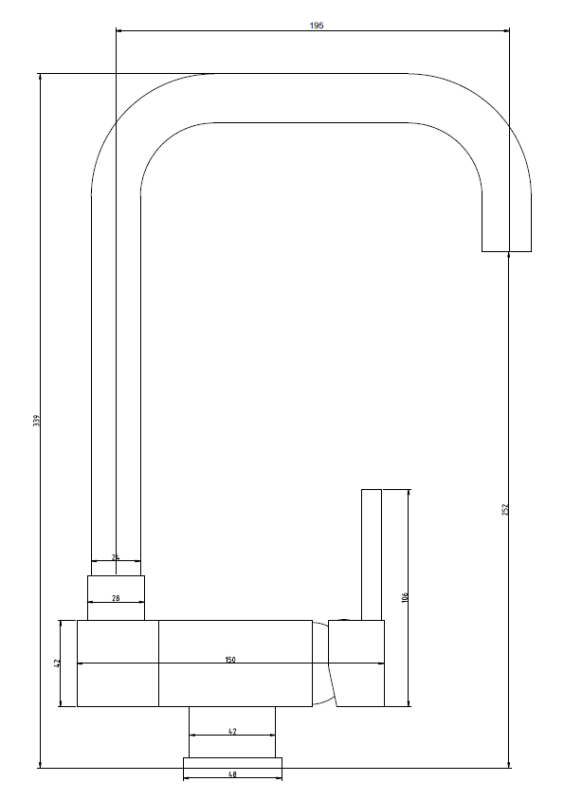 Graniteland Serenity foldbart vindue Køkkenarmatur Krom 1208970687