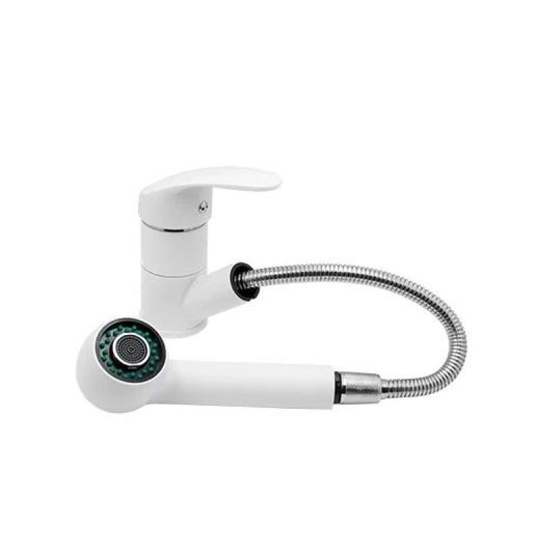 Graniteland Rhea Køkkenarmatur Hvid med Udtrækkelig Tud og Dobbelt-Funktions Håndbruser 1208970714