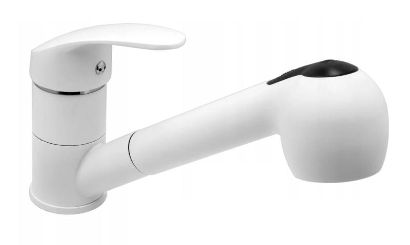 Graniteland Rhea Køkkenarmatur Hvid med Udtrækkelig Tud og Dobbelt-Funktions Håndbruser 1208970714