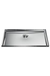 Foster Phantom Base RVS Bundplade Worktop Vask 71x40cm til Indbygning i Keramik natursten og Solidsurface tykkelse 12mm 1208970721