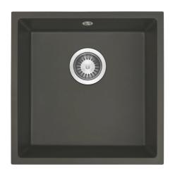 GraniteMy Universal Granit Grå, mørk Vask 40x40 cm Overbygning, Underbygning og Flad Indbygning med Rustfrit Stål Prop 1208970742