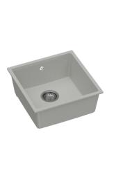 GraniteMy Universal Granit Grå Vask 40x40 cm Overflade, Underflade og Flad Indbygning med Rustfrit Stål Prop 1208970743
