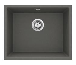 GraniteMy Universal Granit Grå, mørk Vask 50x40 cm Overbygning, Underbygning og Flad Indbygning med Rustfrit Stål Prop 1208970744