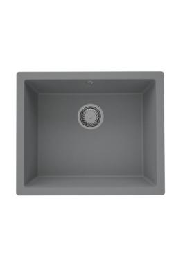 GraniteMy Universal Granit Grå, mørk Vask 50x40 cm Overbygning, Underbygning og Flad Indbygning med Rustfrit Stål Prop 1208970744