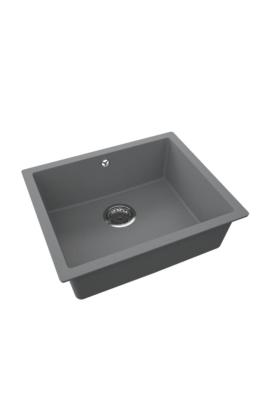 GraniteMy Universal Granit Grå, mørk Vask 50x40 cm Overbygning, Underbygning og Flad Indbygning med Rustfrit Stål Prop 1208970744