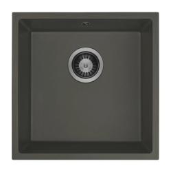 GraniteMy Universal Granit Grå, mørk Vaske 40x40 cm Overflade, Underskænk og Planmontering med Gun metal Prop 1208970746