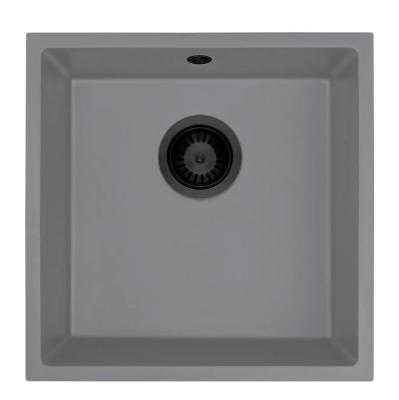 GraniteMy Universal Granit Grå Vask 40x40 cm Overbygning, Underbygning og Planbygning med Sort Prop 1208970751