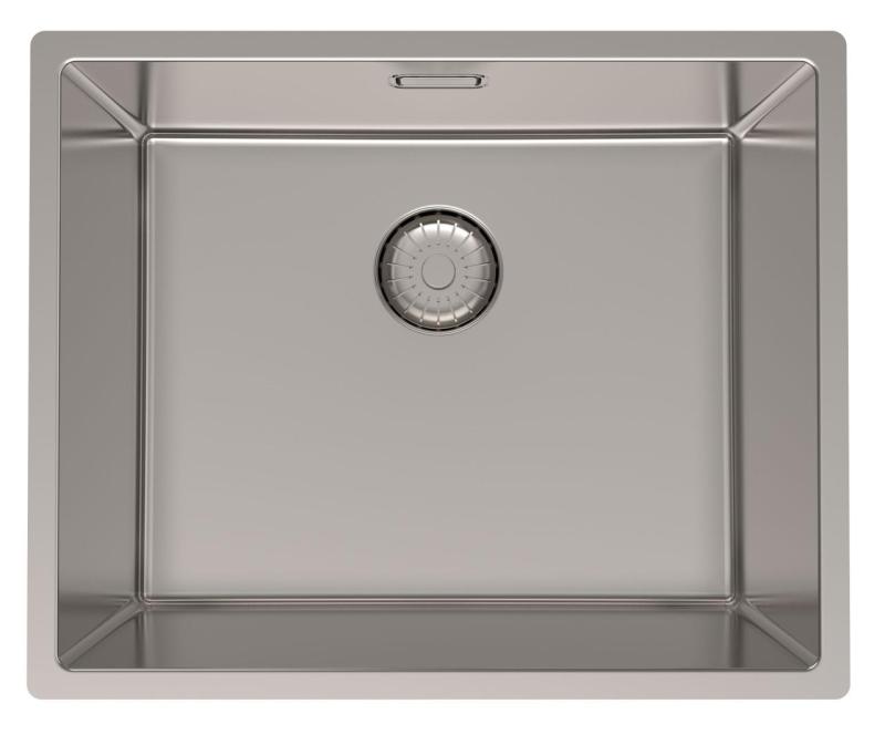 Pure.Sink Prestige Kombinationssæt Rustfrit stål vask 50x40 cm med rustfrit stål Køkkenhane 1208970762