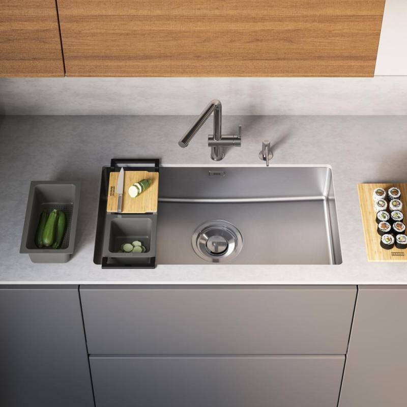 Franke Maris Quiet MQX 110.82 RVS Stor Vask 820x424 mm Undermontering 122.0694.476