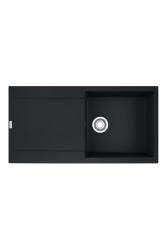 Franke Maris MRG 611-97 Fragranite Mat Sort Vask 97 x 50 cm Overflademontage med Afdrypningsområde 114.0628.967