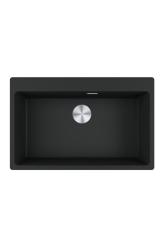 Franke Maris MRG 610-70 TL Fragranite Mat Sort Vask 78 x 50 cm Overflade med Hanehulbank 114.0668.727