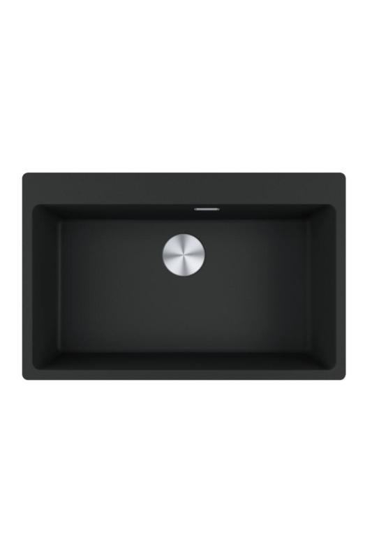 Franke Maris MRG 610-70 TL Fragranite Mat Sort Vask 78 x 50 cm Overflade med Hanehulbank 114.0668.727