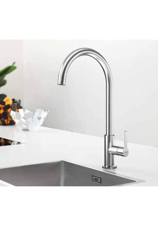 Franke Maris Slim J Køkkenhane Drejelig Rund Udløb Sort 115.0728.386