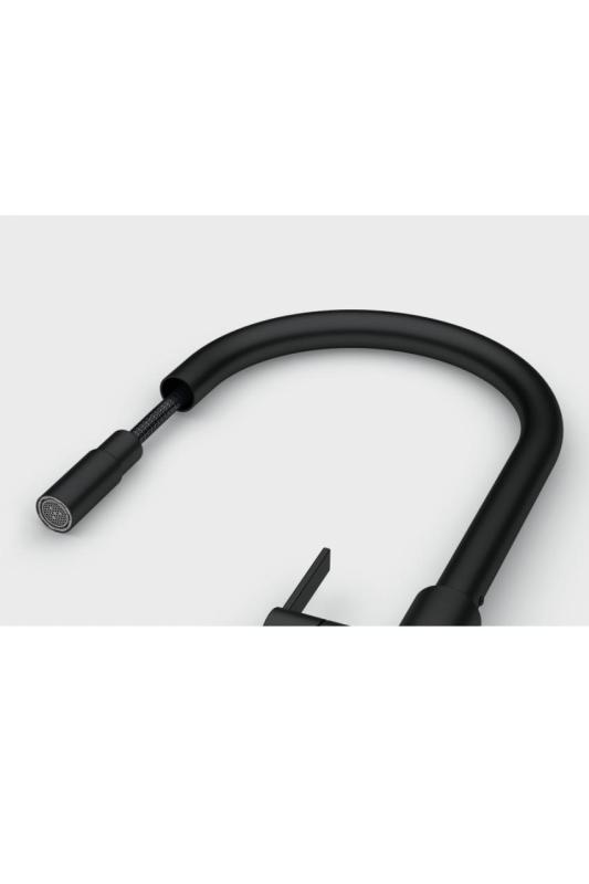 Franke Maris Slim J Køkkenhane Sort med Udtrækkelig Tud 115.0728.389