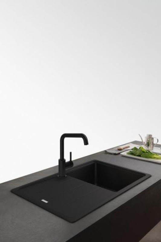 Franke Lina U Køkkenhane Drejelig Tud Sort 115.0728.474